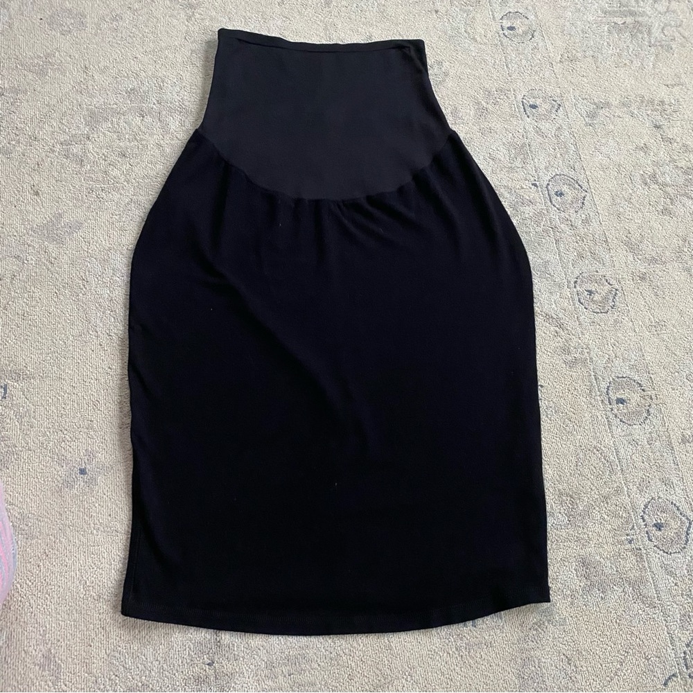 Old Navy Maternity Skirt Small Black Stretch Pencil